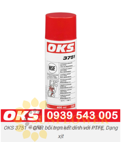 OKS 3751 – Chất bôi trơn kết dính với PTFE, Dạng xịt