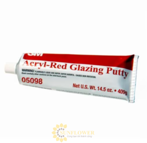 Keo Acryl Galzing Putty 3M 05098, màu đỏ, 14.5 OZ