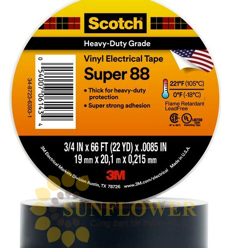 Băng keo điện 3M Scotch super 88