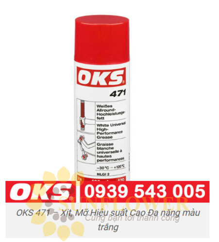 OKS 471 – Xịt, Mỡ Hiệu suất Cao Đa năng màu trắng