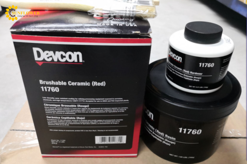 Chat sua chua gom Devcon 11760 Ceramic Epoxy Red