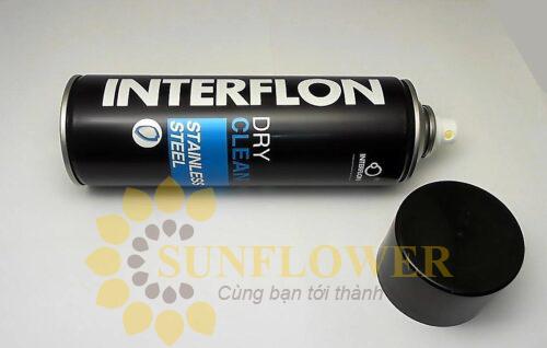 Interflon Dry Clean Stainless Steel (aerosol)- Xịt Thép không gỉ