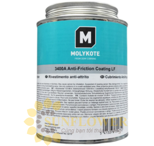 MOLYKOTE 3400A Anti-Friction Coating LF - Lớp phủ chống ma sát