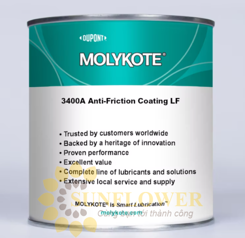 MOLYKOTE 3400A Anti-Friction Coating LF - Lớp phủ chống ma sát