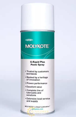 MOLYKOTE G-Rapid Plus Paste Spray - Bình xịt bôi trơn rắn