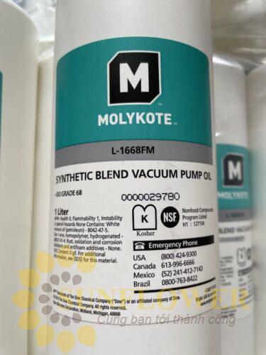 MOLYKOTE L-1668FM Synthetic Blend Vacuum Pump Oil - Dầu bơm chân không tổng hợp