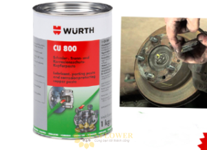 Mỡ Bò Đồng Bôi Trơn Chịu Nhiệt Wurth Cu 800 1kg