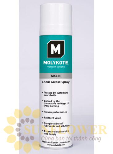 Molykote MKL-N Bình xịt bôi trơn rắn MOS2