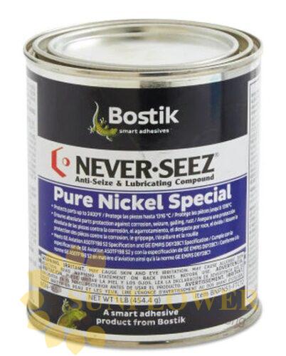Never-Seez NSN-165 Pure Nickel Special 1 LB. Flat Top Can