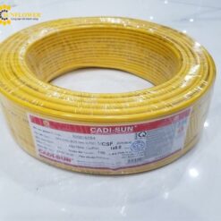 Dây điện lõi đơn mềm Cadisun 1x 4mm2 màu vàng