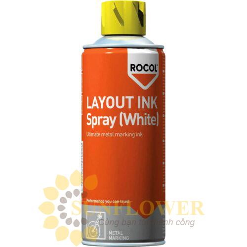 ROCOL LAYOUT INK Spray (White)- Mực đánh dấu kim loại,