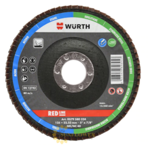 WURTH ĐĨA NHÁM XẾP-BR22,23-G40-D125MM