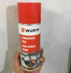 Sơn mạ kẽm chống rỉ chịu nhiệt Wurth Zinc Spray