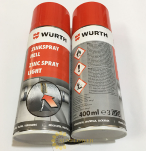 Sơn mạ kẽm chống rỉ chịu nhiệt Wurth Zinc Spray