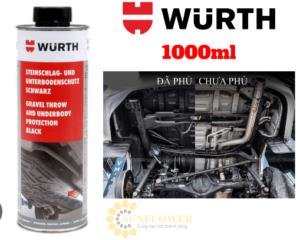 Sơn phủ gầm WURTH GRAVEL THROW AND UNDERBODY PROTECTION 1000ml (đen)