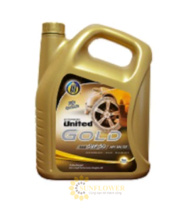 Nhớt Oto Máy Xăng United Gold Fully Synthetic 5W40 SN