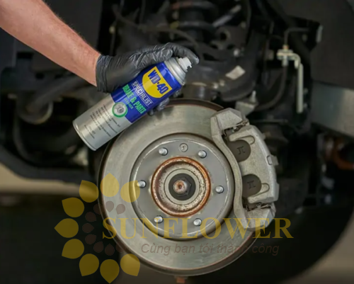 WD-40 BRAKE AND PART CLEANER- Dầu nhờn làm sạch cụm thắng phanh