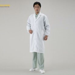 Áo khoác phòng sạch chống tĩnh điện (màu trắng, size S) AS ONE 1-7707-04 No.520