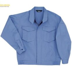 Áo làm việc bảo hộ (100% Cotton, size S, màu xanh nhạt) MIDORI ANZEN G363-UE-S