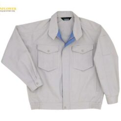 Áo làm việc bảo hộ (loại chống tĩnh điện, size M, màu xám bạc) MIDORI ANZEN G341-UE-M