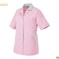 Áo ngắn tay (màu hồng / xám bạc, S, chống tĩnh điện, JIST 8118) AITOZ 5328-060-S