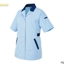 Áo ngắn tay (màu Sax/Navy, LL, chống tĩnh điện, JIST 8118) AITOZ 5328-007-LL