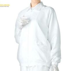 Áo phòng sạch chống bám bụi (màu trắng, size L) AS ONE 6-7524-13 AS203C L