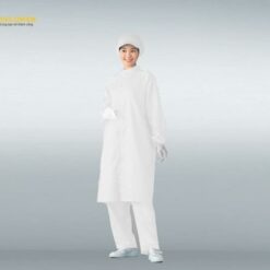 Áo phòng sạch không bám bụi (Unisex, màu trắng, 3L) AS ONE 6-7534-11 AS207C 3L