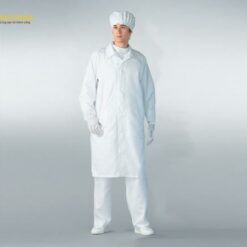 Áo phòng sạch không bám bụi (Unisex, màu trắng, 3L) AS ONE 6-7533-11 AS206C 3L