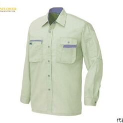 Áo sơ mi dài tay (Unisex) (vải mỏng, màu xám đất x sương tím, SS, chống tĩnh điện, JIST 8118) AITOZ 5325-004-SS