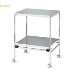 Bàn dụng cụ (có bánh xe, SUS 304, 600 x 400 x 796mm) AS ONE 0-5569-02 NSW-N