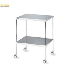 Bàn dụng cụ (có bánh xe, SUS 304, 650 x 500 x 846mm) AS ONE 0-5569-01 NSW-W