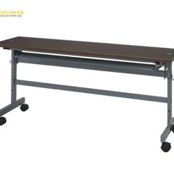 Bàn gấp màu nâu đậm có bánh xe 1500 x 600 x 700mm R. F. YAMAKAWA SHFTL4-1560DB