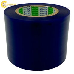 Băng che (PVC film, 100mm x 100m, màu xanh) NITTO DENKO N-380R