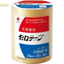 Băng dính (màu trong suốt, 24mm, 0.053mm, 5 cuộn/ pk) NICHIBAN CT405AP-24