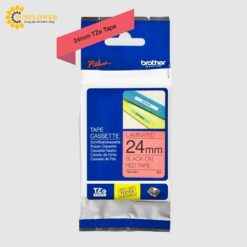 Băng giấy in nhãn (24mm x 8m, đen/đỏ) Brother Industries TZe-451