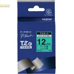 Băng in (12mm, màu đen/ xanh lục) Brother Industries TZe-731