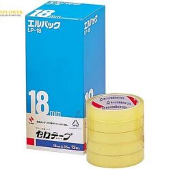 Băng keo Cellophane (18mm x 35m, 1hộp/ 12 cuộn) NICHIBAN LP-18