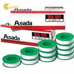 Băng keo kín khít ống (màu trắng, 13mm x 15m (10 cuộn)) ASADA R50356
