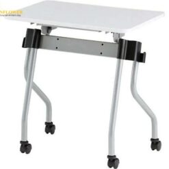 Bàn hội nghị xếp chồng song song dạng trượt (màu trắng, 700×500mm) Fujisawa NTA-N750-W