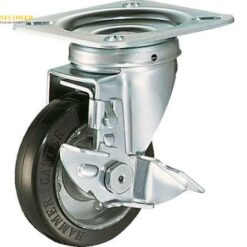 Bánh xe cao su có nút chặn 100mm HAMMER CASTER 419SR100