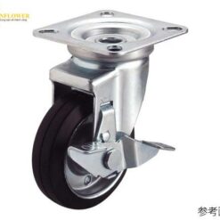 Bánh xe cao su xoay có nút chặn 200mm YUEI CASTER WJ-200S