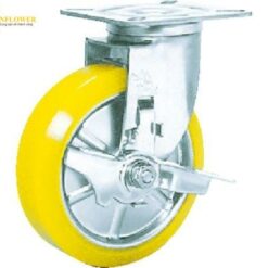 Bánh xe thép không gỉ có chốt xoay (bánh xe urethane chống tĩnh điện, 150mm) SISIKU ADDKREIS SUNJB-150-SEUW