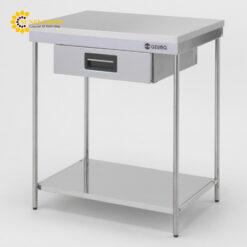 Bàn làm việc di động có ngăn kéo (thép không gỉ (SUS430), 600 x 460 x 750mm) AZUMA EKTO-600