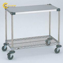 Bàn làm việc di động (SUS304, φ100, chịu tải 192kg, 1213 x 461 x 815mm) AS ONE 3-417-08 NWT1C-S