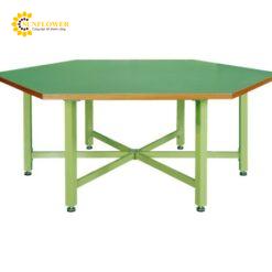 Bàn làm việc lục giác (2400×2080×850mm) SAKAE SWT-24