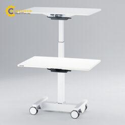 Bàn làm việc nâng điện (bánh xe 100mm, chịu tải 40kg, 900 x 600 x 645 đến 1245mm) AS ONE 3-6763-01 EMT-900