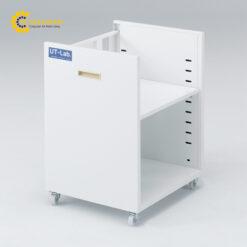 Bàn ngăn di động (410 x 470 x 600mm, Nylon, φ38mm) AS ONE 1-5996-01 IU-UT