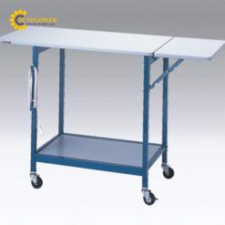 Bàn phòng thí nghiệm (có bàn phụ, bánh xe φ65mm, 600 x 1200 x 800mm) AS ONE 3-4038-04 AW