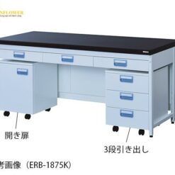 Bàn phòng thí nghiệm có ngăn kéo bánh xe (1200 x 900 x 800mm) AS ONE 3-4136-01 ERB-1290K